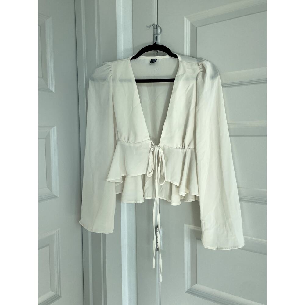 SHEIN Off White Blouse